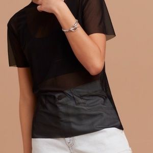 Aritzia Wilfred Free Black Jamilla T-Shirt
